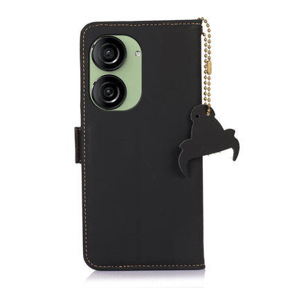 Genuine Leather Magnetic RFID Leather Phone Case, For Asus Zenfone 10 / Zenfone 9