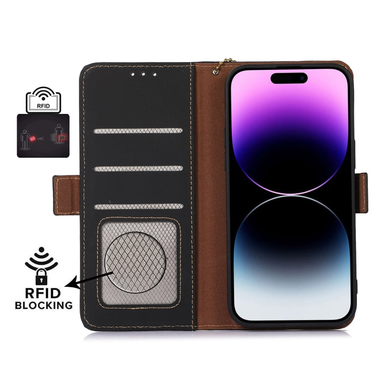 Genuine Leather Magnetic RFID Leather Phone Case, For Asus Zenfone 10 / Zenfone 9