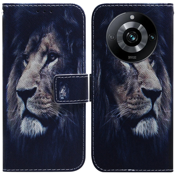 Blue wolf themed flip leather phone case with magnetic wallet flap and card slot