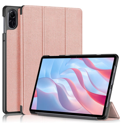Custer Texture 3-Fold Holder Leather Smart Tablet Case, For Honor Pad X7 2025, For Honor Pad X9 Pro, For Honor Pad X9 / X8 Pro 11.5