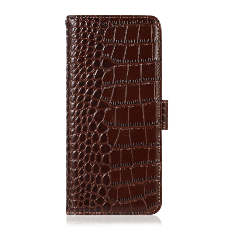 Crocodile Top Layer Cowhide Leather Phone Case, For Asus ZenFone 10 / ZenFone 9