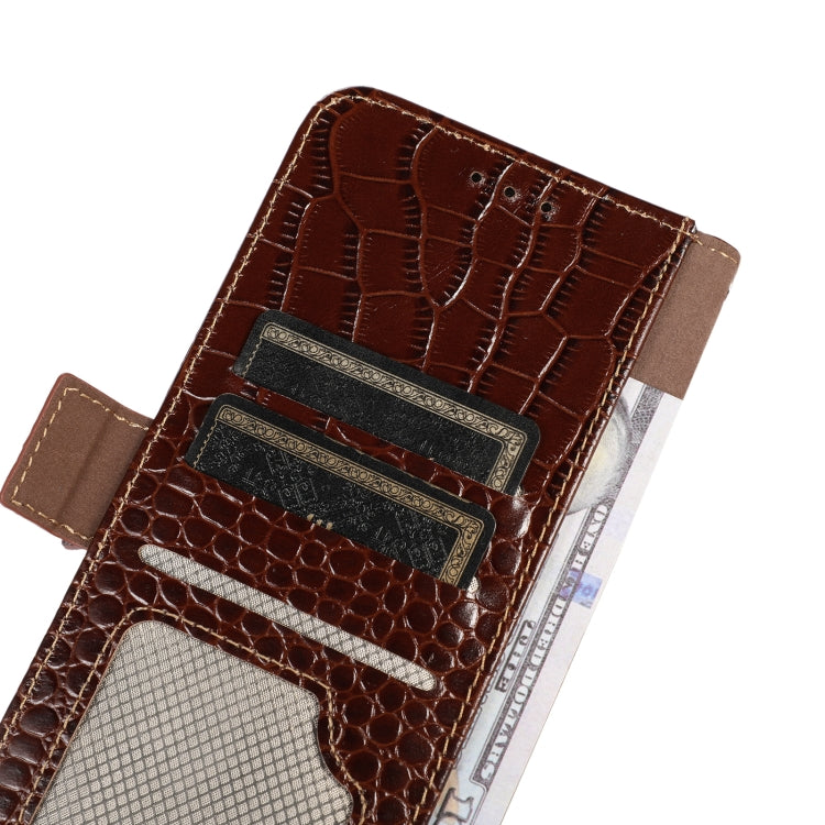 Crocodile Top Layer Cowhide Leather Phone Case, For Asus ZenFone 10 / ZenFone 9