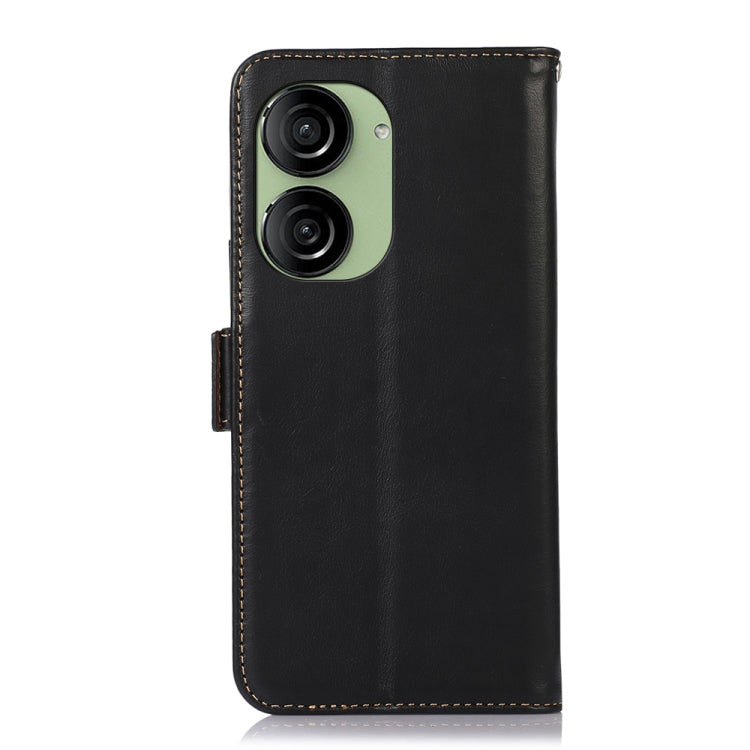 Magnetic Crazy Horse Texture Genuine Leather RFID Phone Case, For Asus ZenFone 10 / 9
