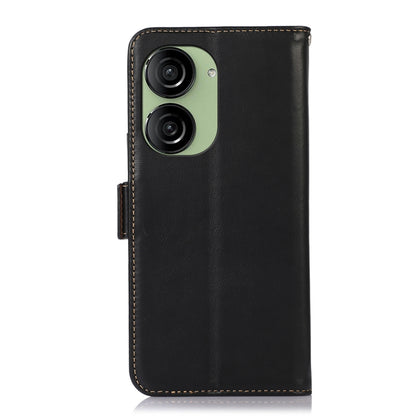 Magnetic Crazy Horse Texture Genuine Leather RFID Phone Case, For Asus ZenFone 10 / 9