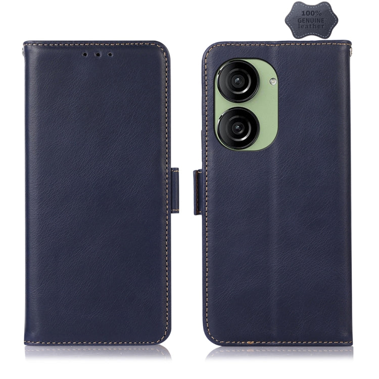 Magnetic Crazy Horse Texture Genuine Leather RFID Phone Case, For Asus ZenFone 10 / 9