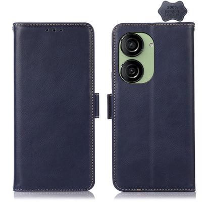 Magnetic Crazy Horse Texture Genuine Leather RFID Phone Case, For Asus ZenFone 10 / 9
