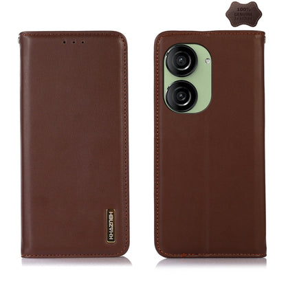 KHAZNEH Nappa Top Layer Cowhide Leather Phone Case, For Asus ZenFone 10 / ZenFone 9