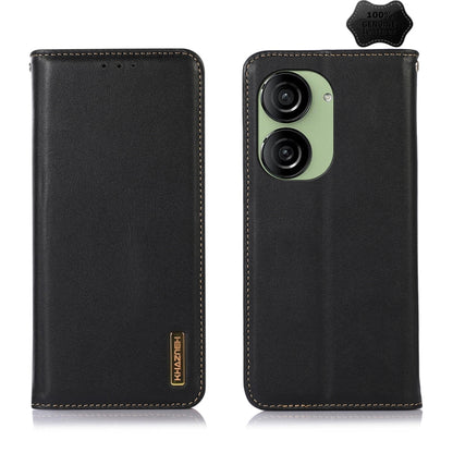 KHAZNEH Nappa Top Layer Cowhide Leather Phone Case, For Asus ZenFone 10 / ZenFone 9