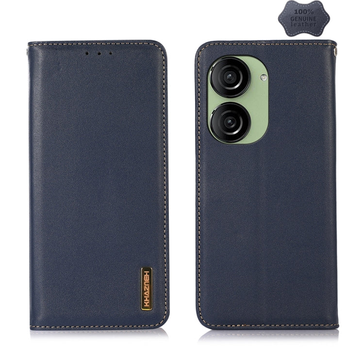 KHAZNEH Nappa Top Layer Cowhide Leather Phone Case, For Asus ZenFone 10 / ZenFone 9