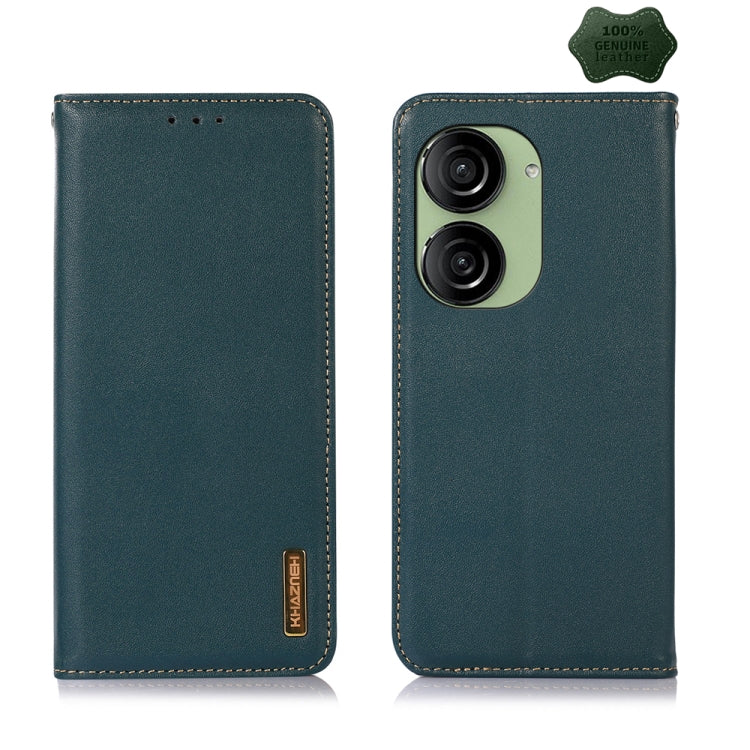 KHAZNEH Nappa Top Layer Cowhide Leather Phone Case, For Asus ZenFone 10 / ZenFone 9