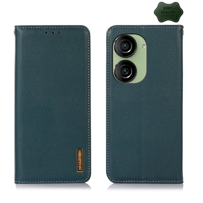 KHAZNEH Nappa Top Layer Cowhide Leather Phone Case, For Asus ZenFone 10 / ZenFone 9