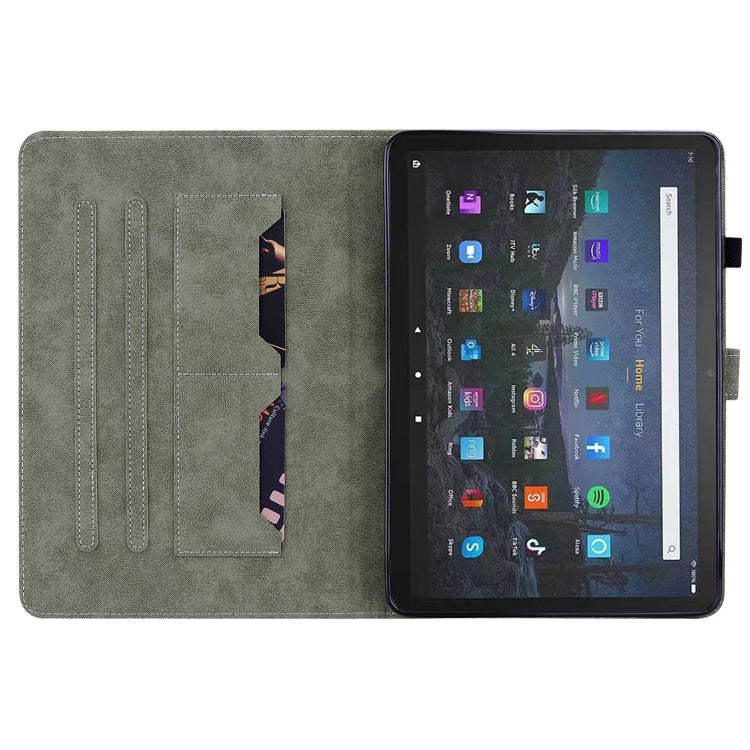 Tiger Pattern Flip Leather Tablet Case, For Amazon Fire Max 11