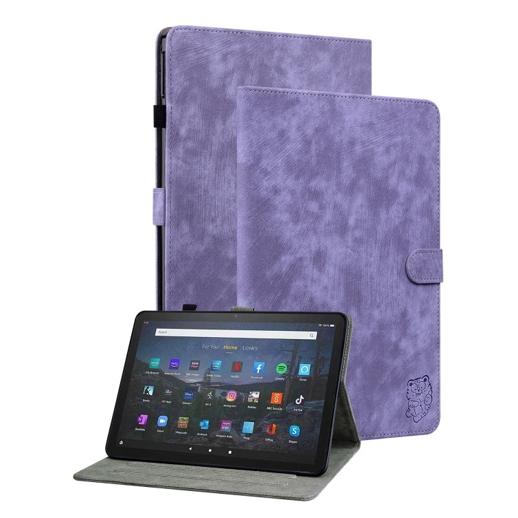 Tiger Pattern Flip Leather Tablet Case, For Amazon Fire Max 11