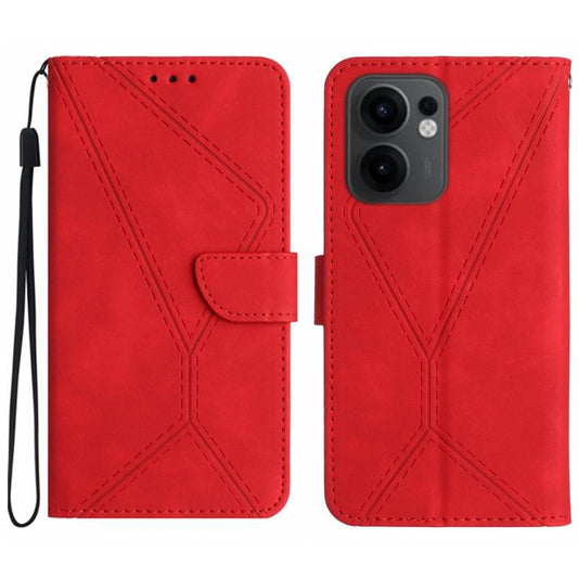 Stitching Embossed Leather Phone Case, For OPPO Reno13 F 4G / 5G, For OPPO A3 4G Global / 5G Global, For OPPO A3x India, For OPPO A80 EU / A3 Pro Global, For OPPO A3 Pro 5G India / K12x 5G Global, For OPPO Reno12 F 5G Global, For OPPO Reno12 Pro 5G Glo...