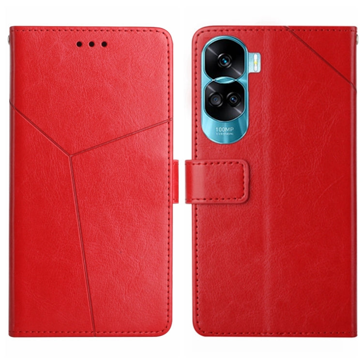 Y-shaped Pattern Flip Leather Phone Case, For Honor X9b, For Honor X6A, For Honor 90 Lite, For Honor 90