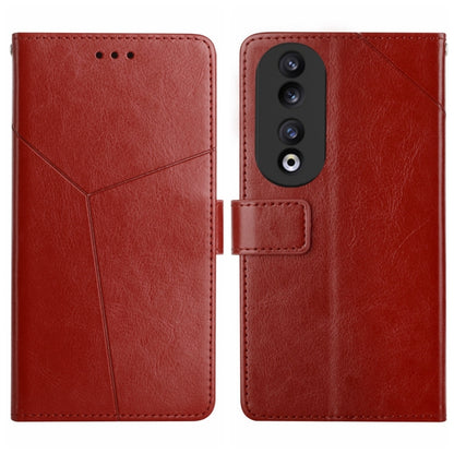 Y-shaped Pattern Flip Leather Phone Case, For Honor X9b, For Honor X6A, For Honor 90 Lite, For Honor 90