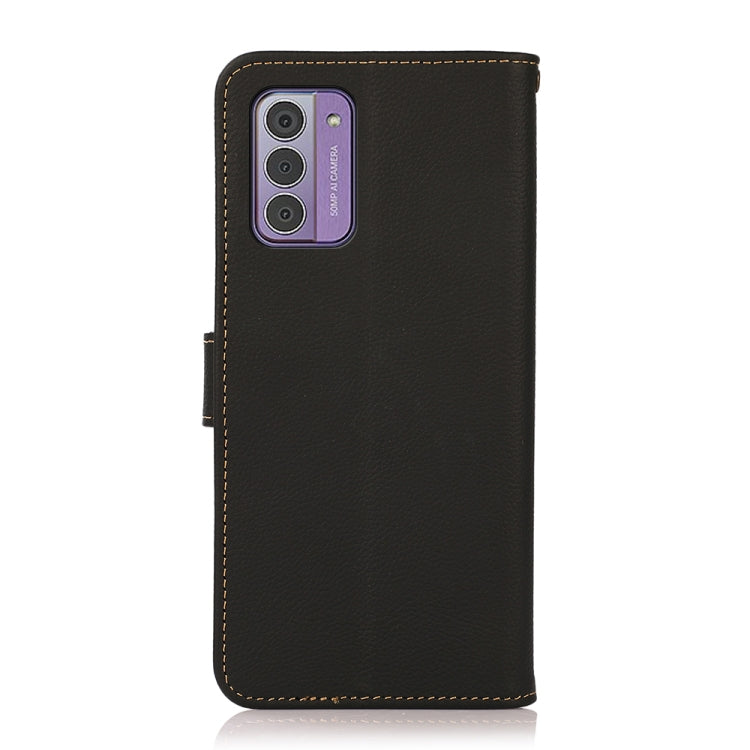 KHAZNEH Custer Genuine Leather RFID Phone Case, For Nokia G42