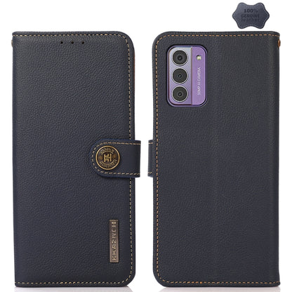 KHAZNEH Custer Genuine Leather RFID Phone Case, For Nokia G42