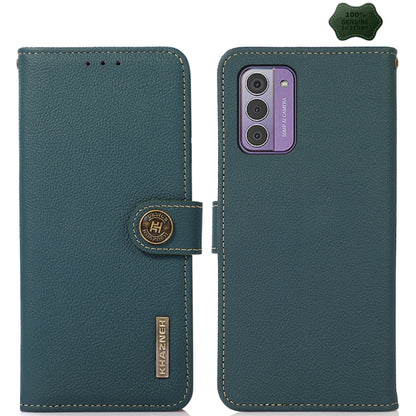 KHAZNEH Custer Genuine Leather RFID Phone Case, For Nokia G42