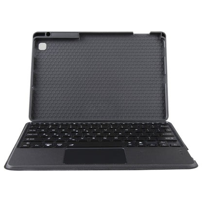 Black keyboard case cover with textured back and built-in trackpad