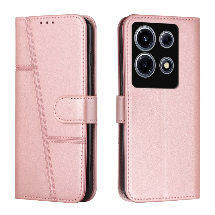 Stitching Calf Texture Buckle Leather Phone Case, For Infinix Smart 8, For Infinix Note 30 VIP