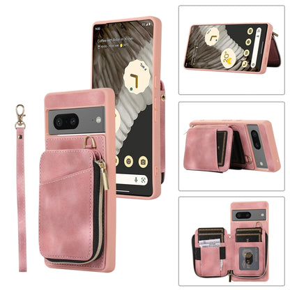 Zipper Card Bag Back Cover Phone Case, For Google Pixel 7a, For Google Pixel 7 Pro, For Google Pixel 7, For Google Pixel 6a