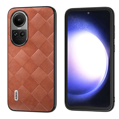 Red PU plaid phone case with camera cutouts and front screen opening