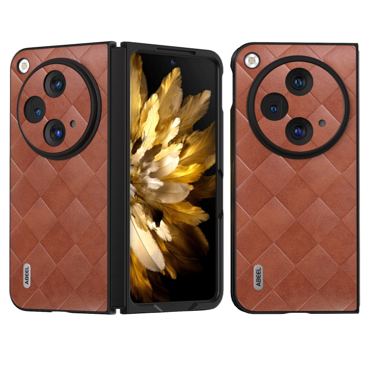 Red PU plaid phone case with camera cutouts, open front and back views