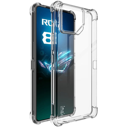 Clear shockproof TPU phone case with camera cutout and protective bumper corners
