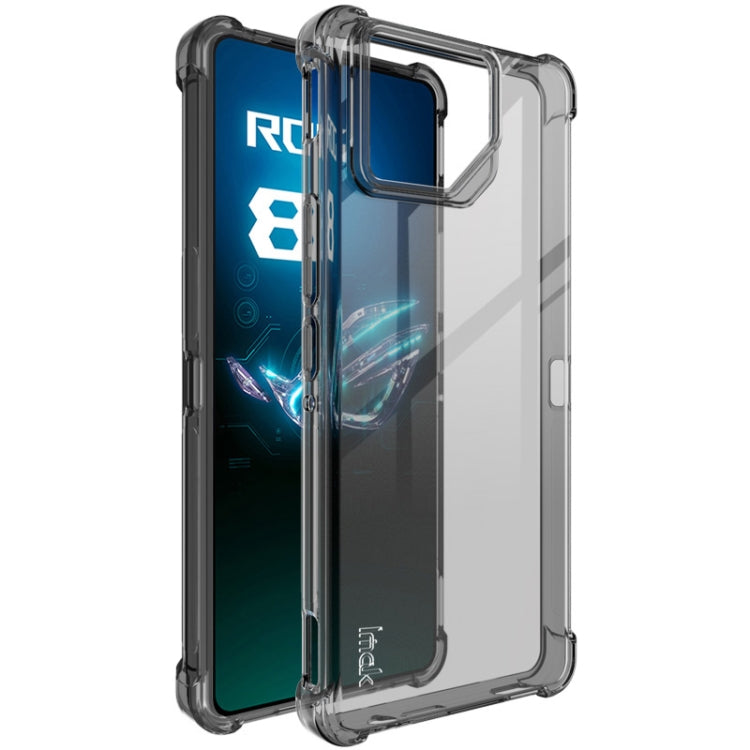 Clear protective TPU phone case with side button openings and camera guard