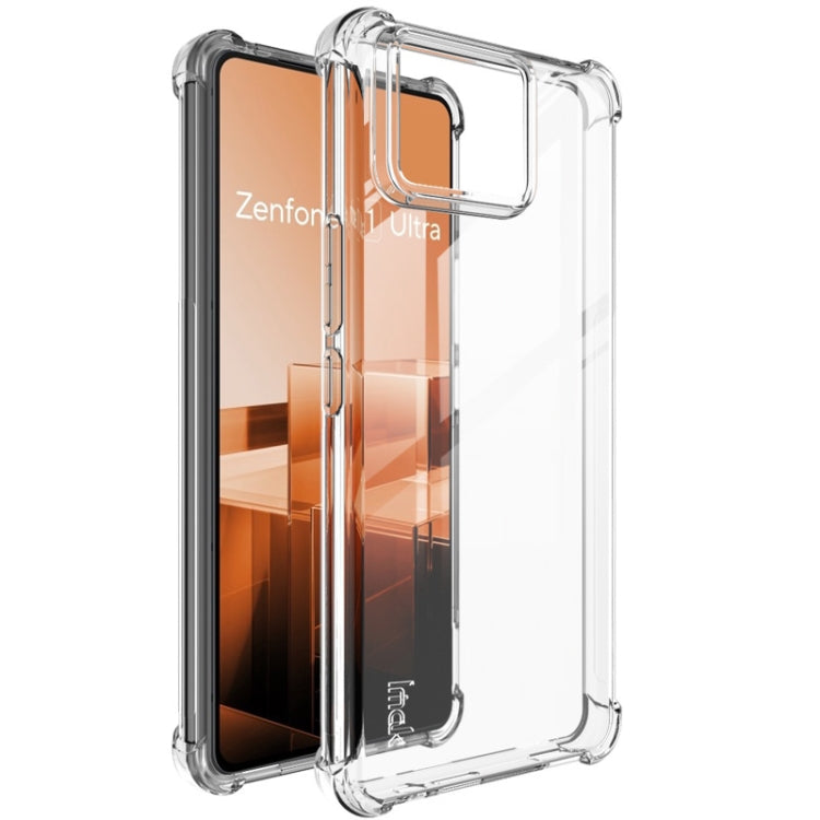 Clear shockproof TPU phone case with raised camera cutout and corner protection
