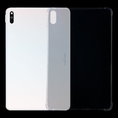 Transparent TPU protective case with camera and button cutouts for tablet