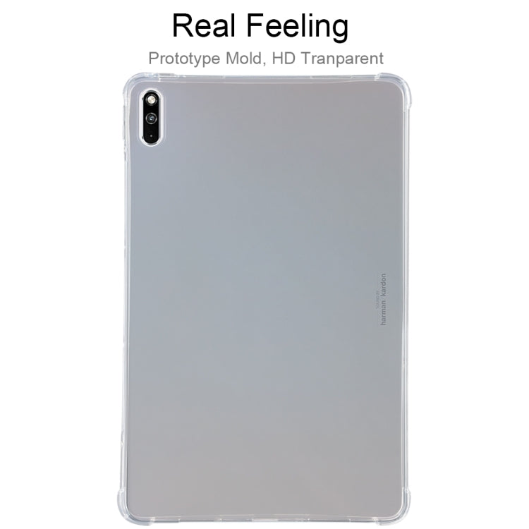 Clear TPU back cover case for tablet, see-through design with camera cutout