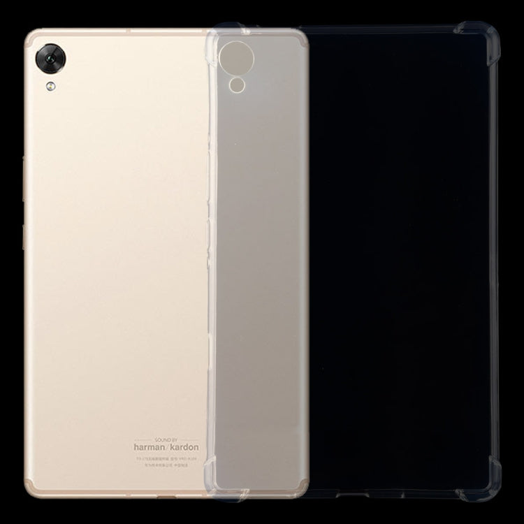 Clear TPU tablet protective case with camera and port cutouts, thin wrap design
