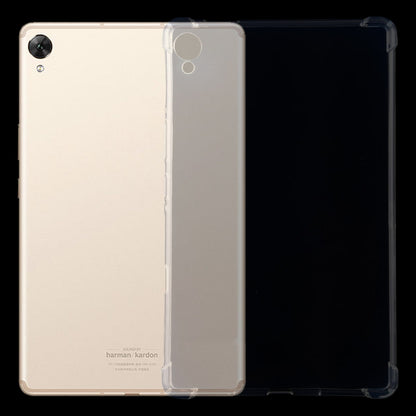 Clear TPU tablet protective case with camera and port cutouts, thin wrap design