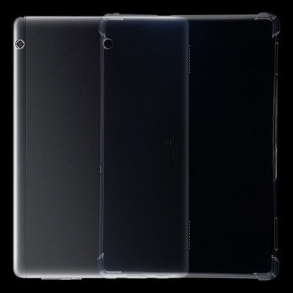 Clear TPU protective tablet case with cutouts, smooth transparent back cover