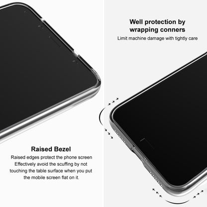Transparent TPU phone case with raised bezel and snug corner wrapping
