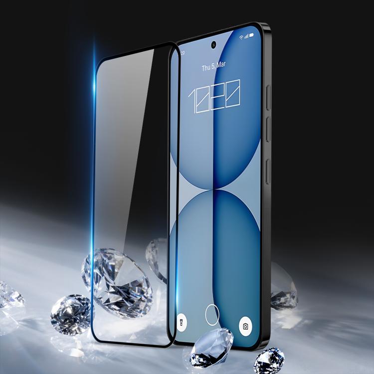 Tempered glass screen protector film set (10 pcs), full-screen fit on phone display