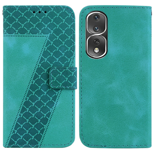 Teal embossed leather-style phone wallet case with card holder and magnetic flap