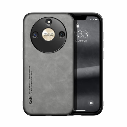 Skin Feel Magnetic Leather Back Phone Case, For Honor X50