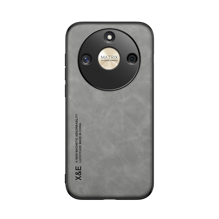 Skin Feel Magnetic Leather Back Phone Case, For Honor X50