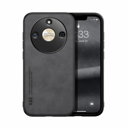 Skin Feel Magnetic Leather Back Phone Case, For Honor X50