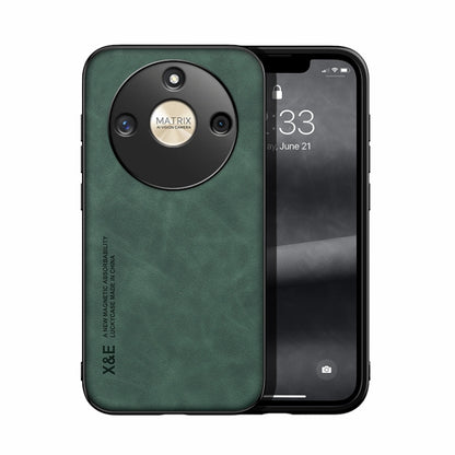 Skin Feel Magnetic Leather Back Phone Case, For Honor X50