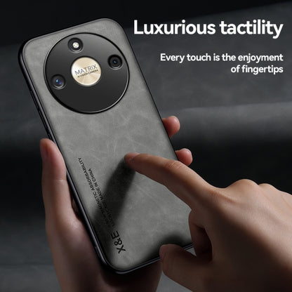 Skin Feel Magnetic Leather Back Phone Case, For Honor X50