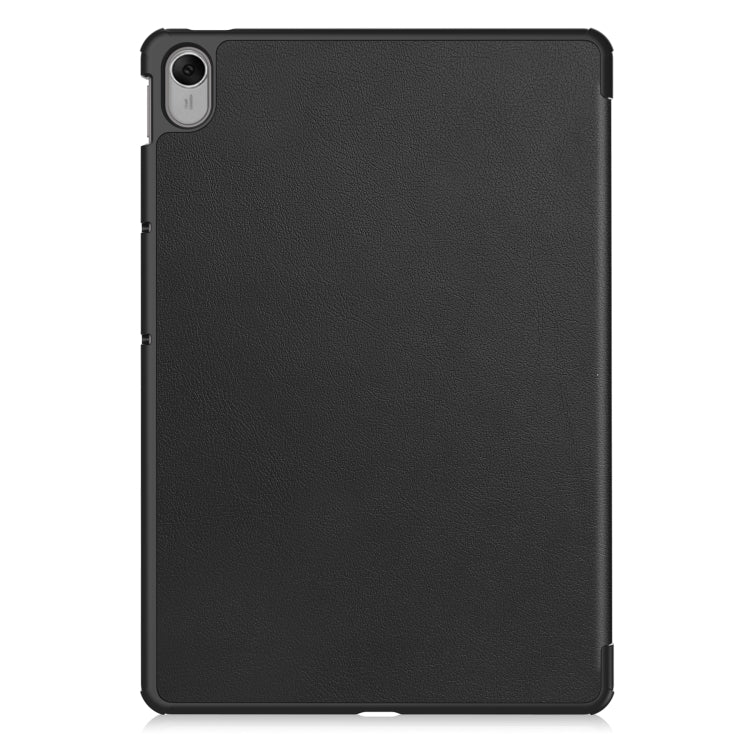 Custer Texture 3-Fold Holder Leather Tablet Case, For Huawei MatePad 11.5 2023