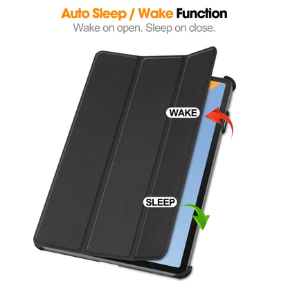 Custer Texture 3-Fold Holder Leather Tablet Case, For Huawei MatePad 11.5 2023