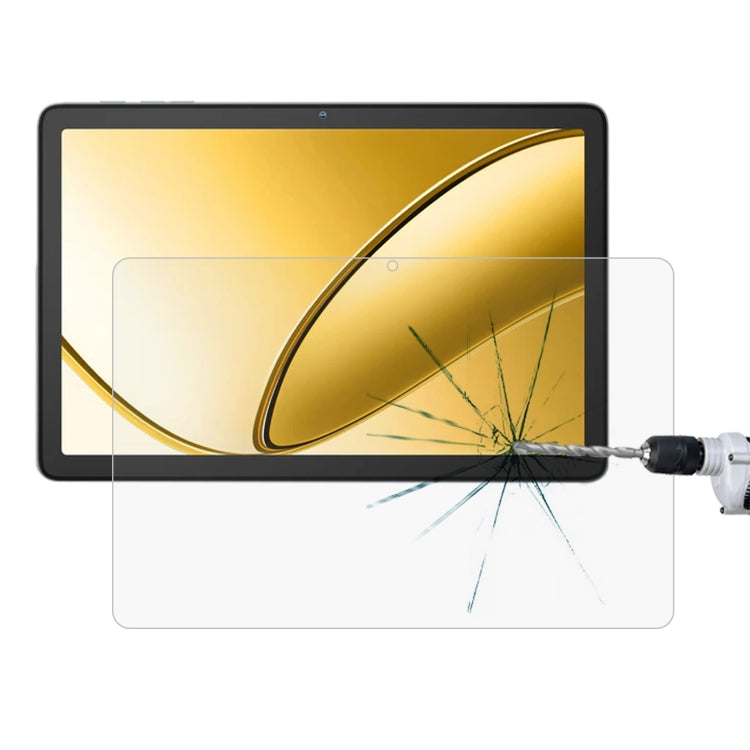 0.3mm explosion-proof tempered glass screen protector on tablet screen with crack damage