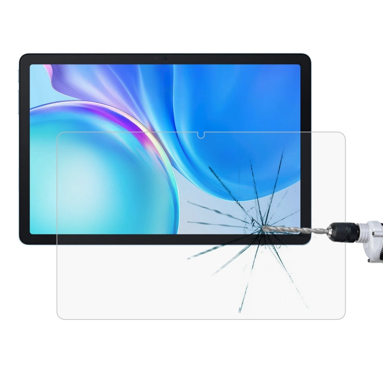 0.3mm explosion-proof tempered glass screen protector on tablet, cracked glass film