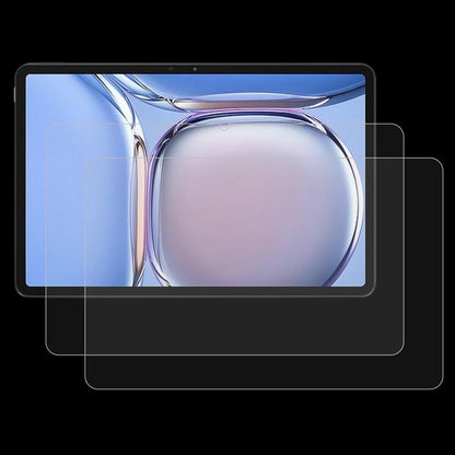 Tempered glass screen protector for tablet, clear, layered across display