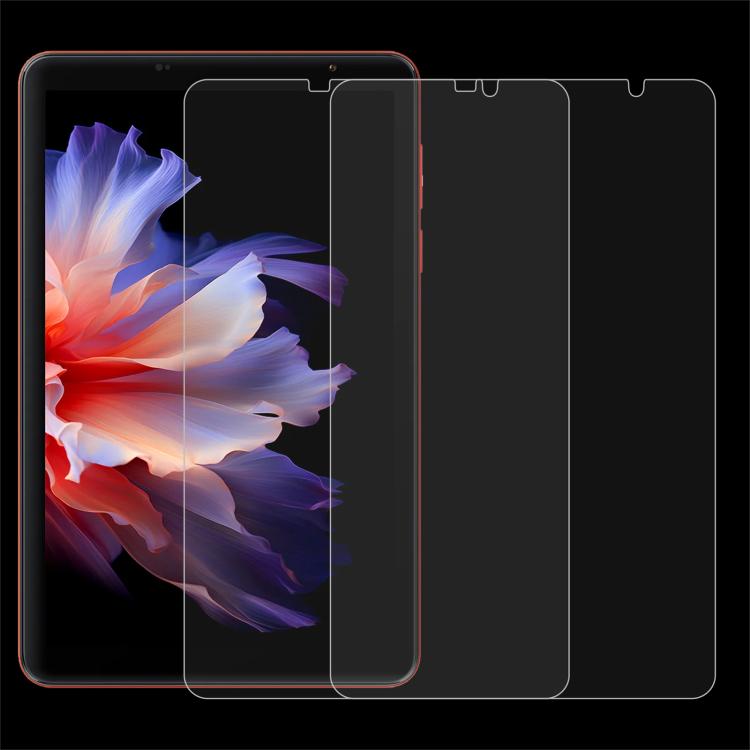 2-pack tempered glass screen protector film for tablet, clear anti-shatter 0.3mm
